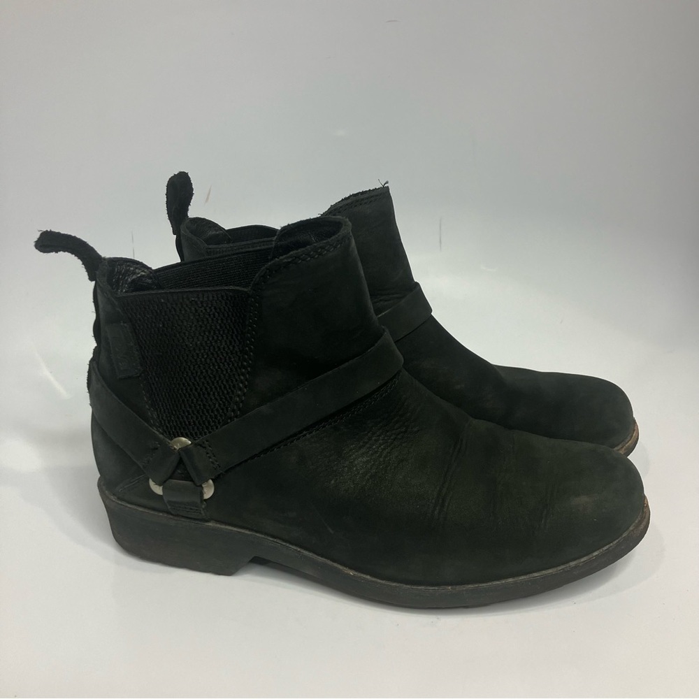 Teva De La Vina dos‎ leather ankle boots black size 6.5 - Picture 2 of 10